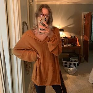 Oversized orange sweater